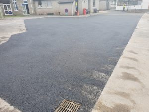 Laying tarmacadam as a part of Groundworks